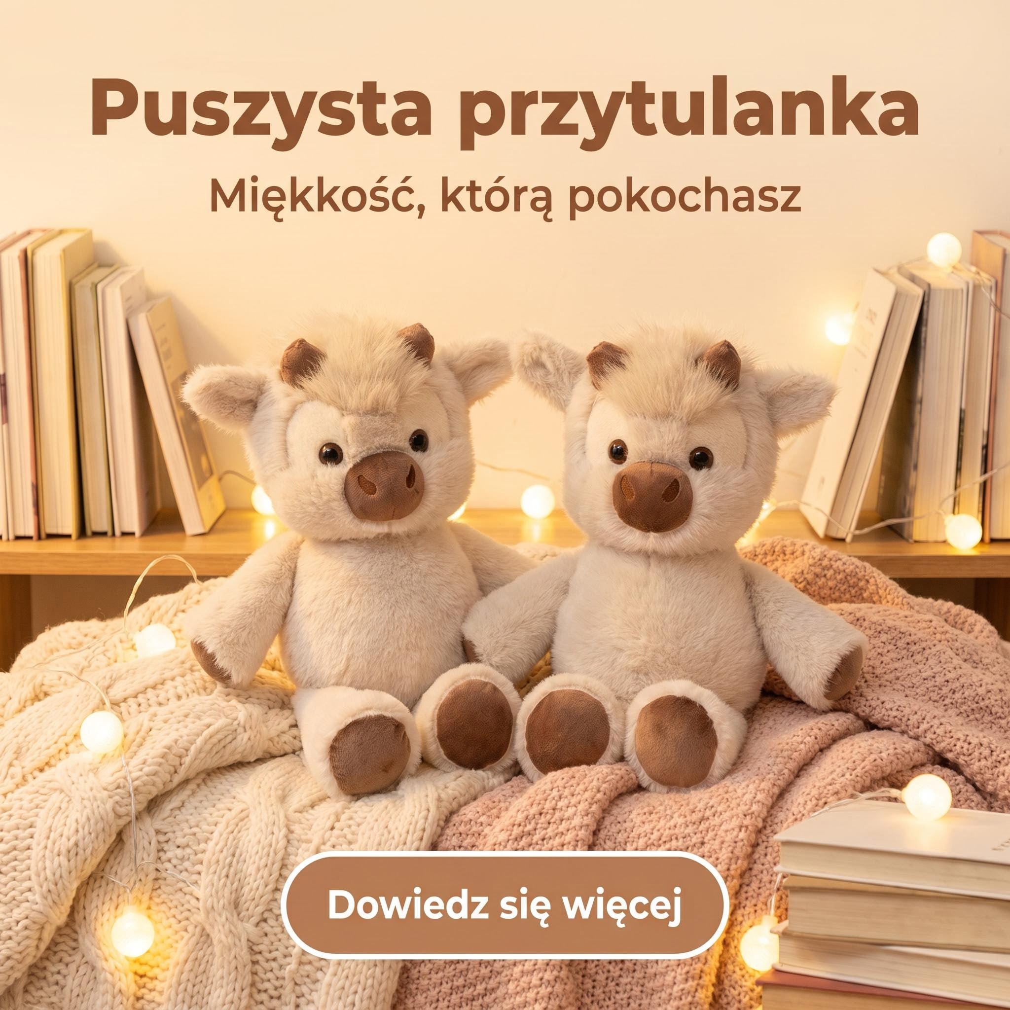 Urocza Pluszowa Krówka