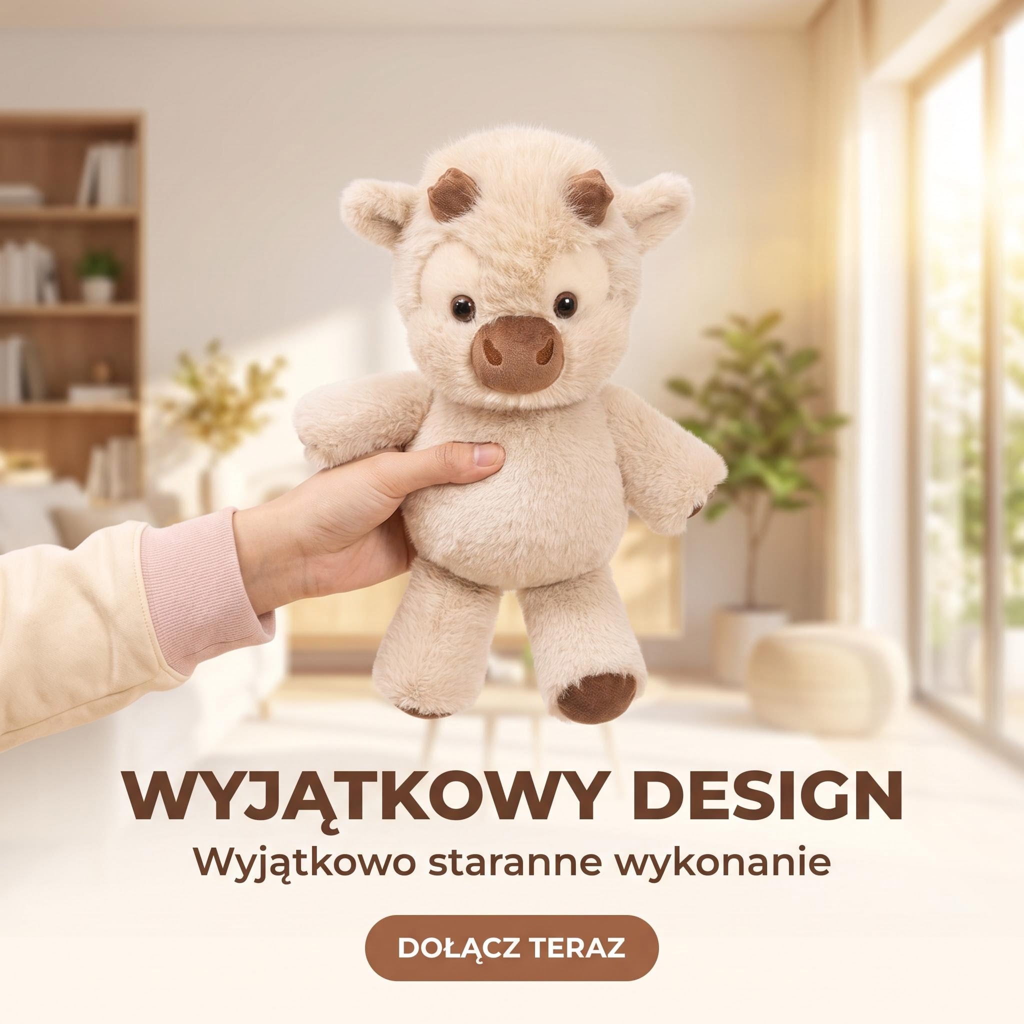 Urocza Pluszowa Krówka